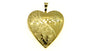 Heart Yellow Gold Plated on Silver Locket.
