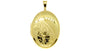 Yellow Gold Plated on Silver Locket.