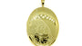 Yellow Gold Plated on Silver Locket.