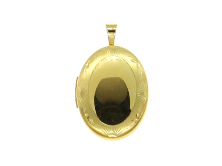 Yellow Gold Plated on Silver Locket.