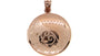 Rose Gold Plated on Silver Locket.