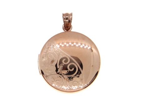 Rose Gold Plated on Silver Locket.