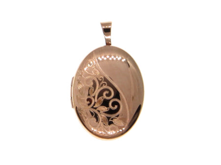 Rose Gold Plated on Silver Locket.