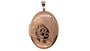 Rose Gold Plated on Silver Locket.