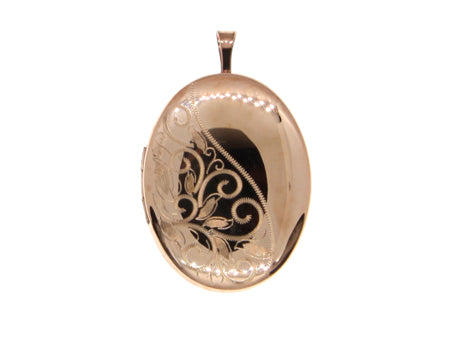 Rose Gold Plated on Silver Locket.