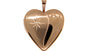 Heart Yellow Rose Plated on Silver Locket.