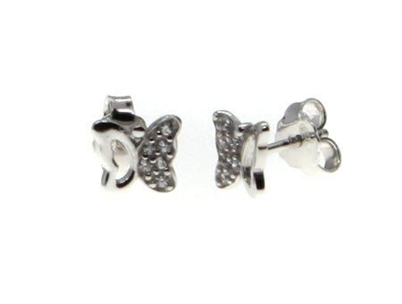 A Kids Butterfly Silver Earring