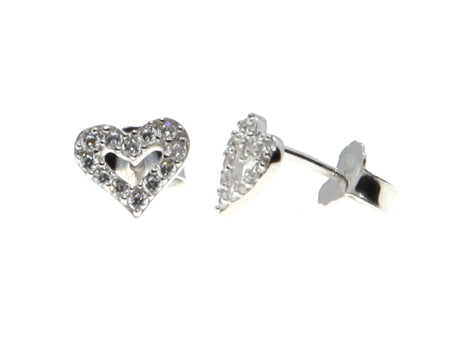 A Kids Heart Silver Earring