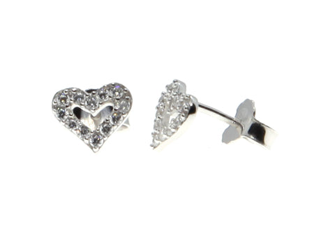 A Kids Heart Silver Earring