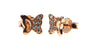 A Kids Butterfly Rose Gold Earring