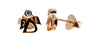 A Kids Angel Rose Gold Earring
