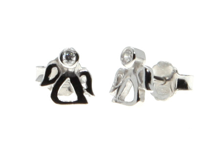 A Kids Angel Silver Earring