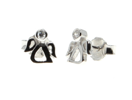 A Kids Angel Silver Earring