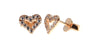 A Kids Heart Rose Gold Earring