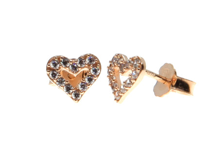 A Kids Heart Rose Gold Earring