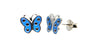 A Kids Blue Butterfly Earring