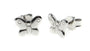 A Kids White Butterfly Silver Earring