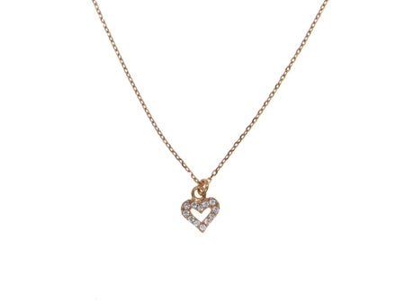A Kids Heart Rose Gold Necklace