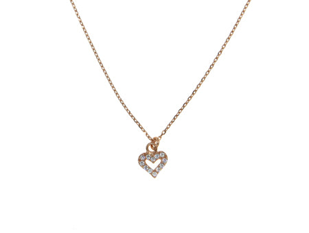 A Kids Heart Rose Gold Necklace