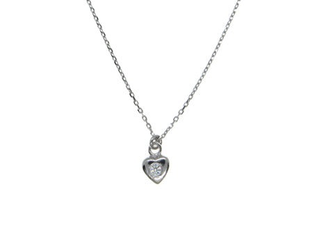 A Kids Heart Silver Necklace