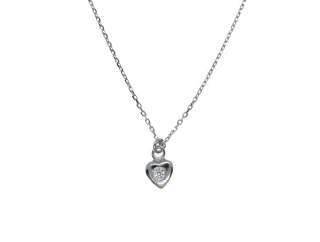 A Kids Heart Silver Necklace