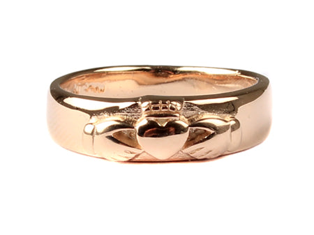 Claddagh Gold Plated Silver Ring