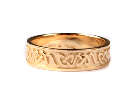 Celtic Gold Plated Silver Ring