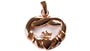 Claddagh Rose Plated Silver Pendant