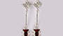 Garnet Cubic Zirconia Earring