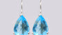 A Aquamarine & White Cubic Zirconia Earring.