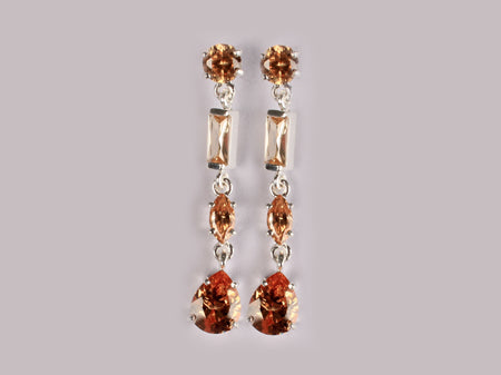 Champagne/Smokey Quartz Earring