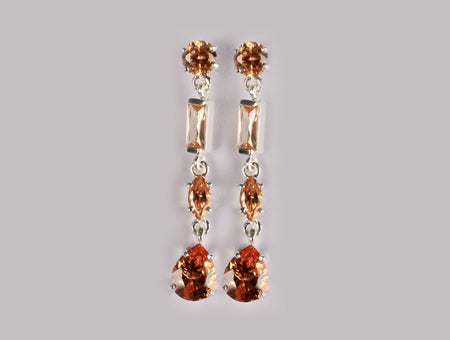 Champagne/Smokey Quartz Earring