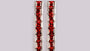 Garnet Cubic Zirconia Earring