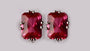 A Ruby Cubic Zirconia Earring