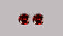 A Garnet Cubic Zirconia Earring 4mm