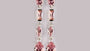 A Pink Cubic Zirconia Earring.