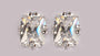A White Cubic Zirconia Earring