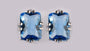 Topaz Silver Cz Earring
