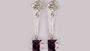 A Amethyst & White Cubic Zirconia Earring.