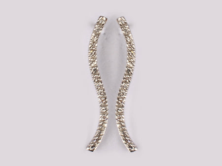 A White Cubic Zirconia Earring