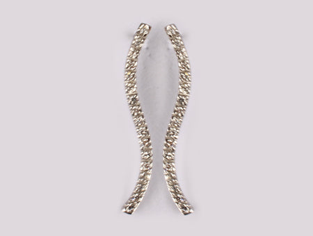 A White Cubic Zirconia Earring