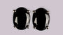 A Black & White Cubic Zirconia Earring.
