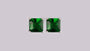 A Emerald  Cubic Zirconia Earring 5mm x 5mm