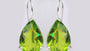 A Peridot & White Cubic Zirconia Earring.