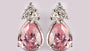 A Pink Cubic Zirconia Earring.
