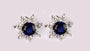A Sapphire Cubic Zirconia Earring