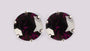 A Amethyst & White Cubic Zirconia Earring.