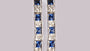 A Sapphire & White Cubic Zirconia Earring.