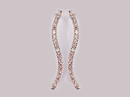 A Pink Cubic Zirconia Earring.