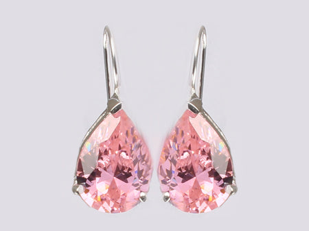 A Pink Cubic Zirconia Earring.